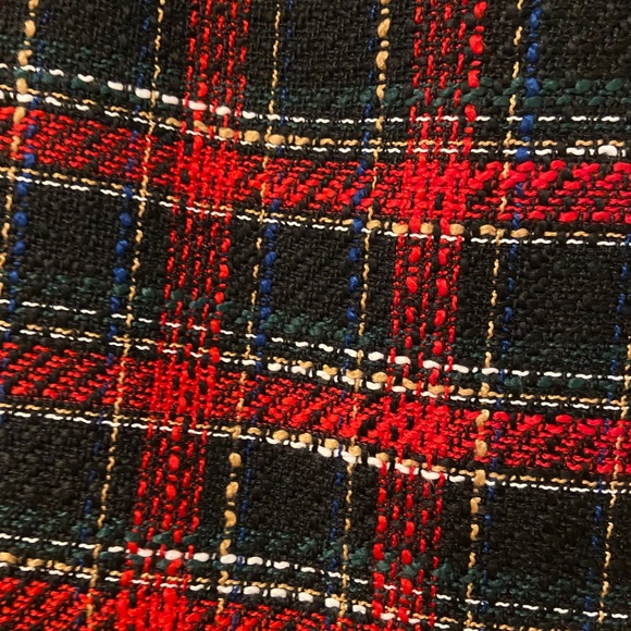 LOFT Red Plaid Tweed Mini Skirt – Size 2, NWT - Picture 8 of 10